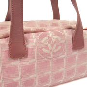 Picture of Chanel Tote Ligne Cambon Bowler in Pink, Canvas