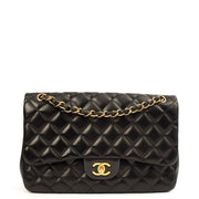 Picture of Chanel Shoulder Bag Classic Double Flap - Large in Black, Lambskin Leather