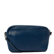 Picture of Mulberry Cross Body Blossom Pochette with strap  in Blue, Calfskin Leather