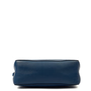 Picture of Mulberry Cross Body Blossom Pochette with strap  in Blue, Calfskin Leather