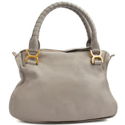 Picture of Chloe Tote Marcie - Medium in Grey, Calfskin Leather