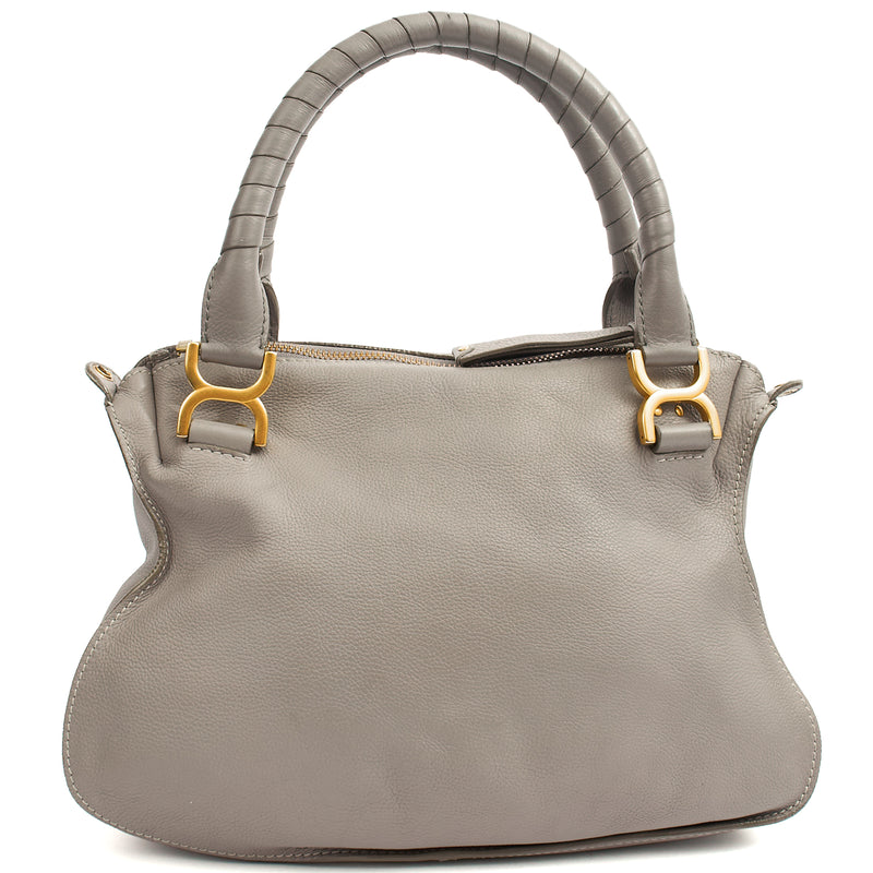 Picture of Chloe Tote Marcie - Medium in Grey, Calfskin Leather