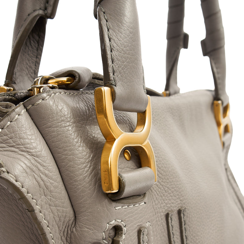 Picture of Chloe Tote Marcie - Medium in Grey, Calfskin Leather