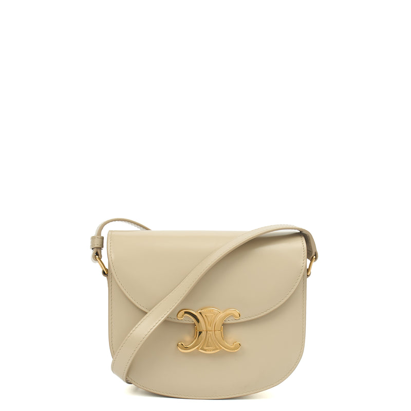 Picture of Celine Cross Body Triomphe - Teen in Mineral, Patent Leather