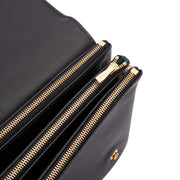 Picture of Mulberry Cross Body Clifton in Black, Calfskin Leather