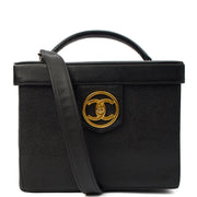 Picture of Chanel Top Handle Vanity Case in Black, Caviar Leather