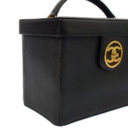 Picture of Chanel Top Handle Vanity Case in Black, Caviar Leather