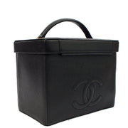 Picture of Chanel Top Handle Vanity Case in Black, Caviar Leather