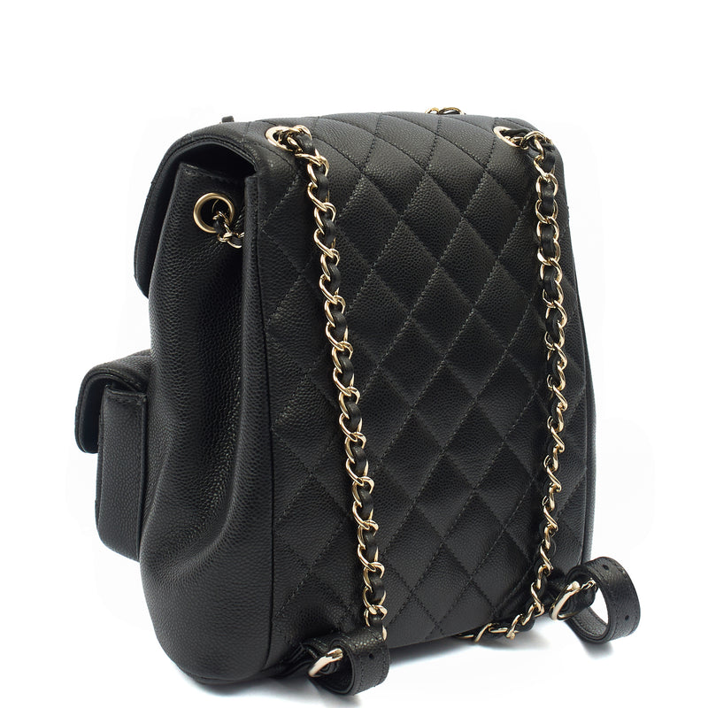 Picture of Chanel Backpack Duma Backpack in Black, Caviar Leather