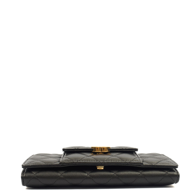 Picture of Chanel Cross Body Wallet on Chain in Black, Caviar Leather