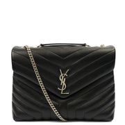 Picture of Saint Laurent Shoulder Bag Lou Lou - Medium in Black, Leather