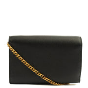 Picture of Balenciaga Cross Body Gossip Wallet On Chain in Black, Veau (Calfskin)