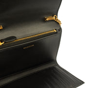 Picture of Balenciaga Cross Body Gossip Wallet On Chain in Black, Veau (Calfskin)