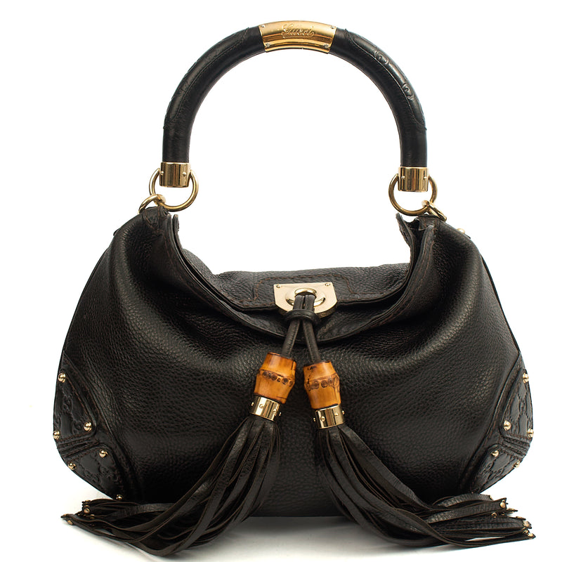 Picture of Gucci Top Handle Indy -Medium in Black, Leather