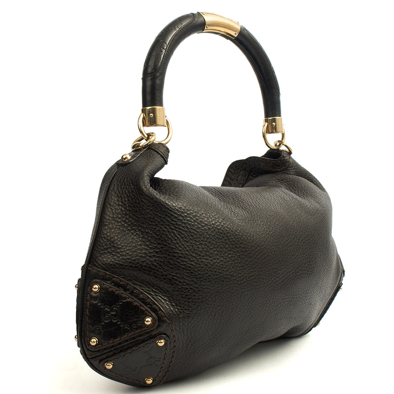 Picture of Gucci Top Handle Indy -Medium in Black, Leather
