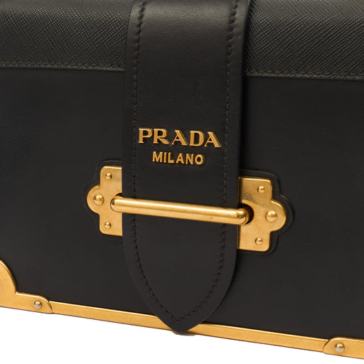 Picture of Prada Mini Bag Cahier Small in Black, Leather