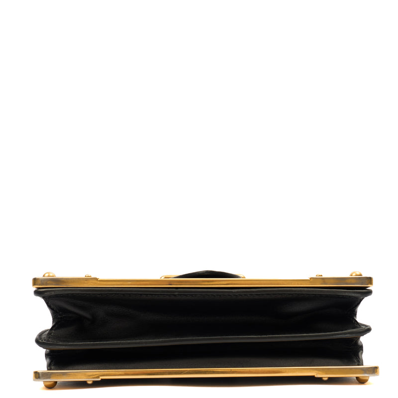 Picture of Prada Mini Bag Cahier Small in Black, Leather