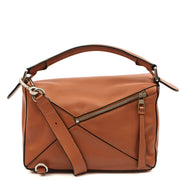 Picture of Loewe Cross Body Puzzle - Medium in Brown, Leather
