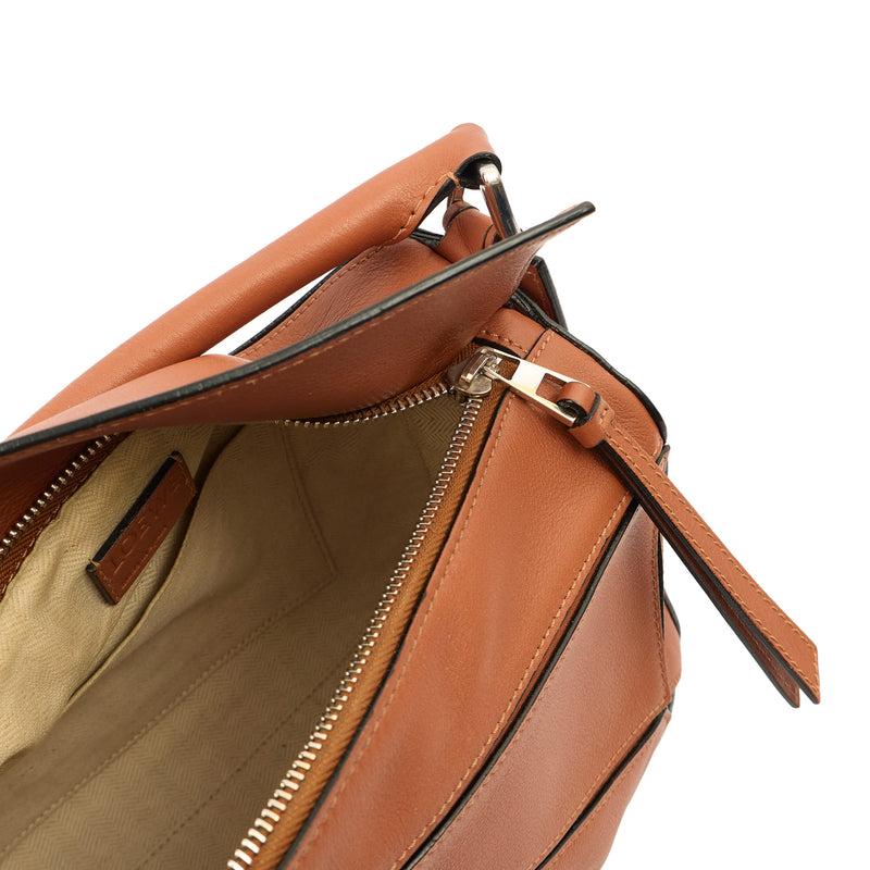 Picture of Loewe Cross Body Puzzle - Medium in Brown, Leather