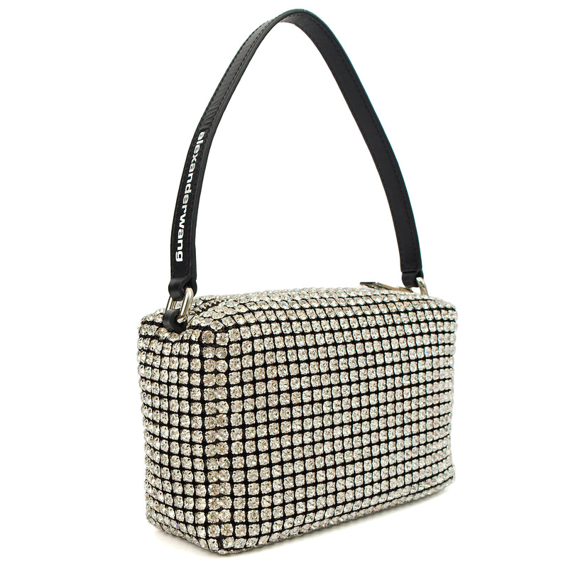Picture of Alexander Wang Shoulder Bag Heiress Pouch in Metallic, Fabric