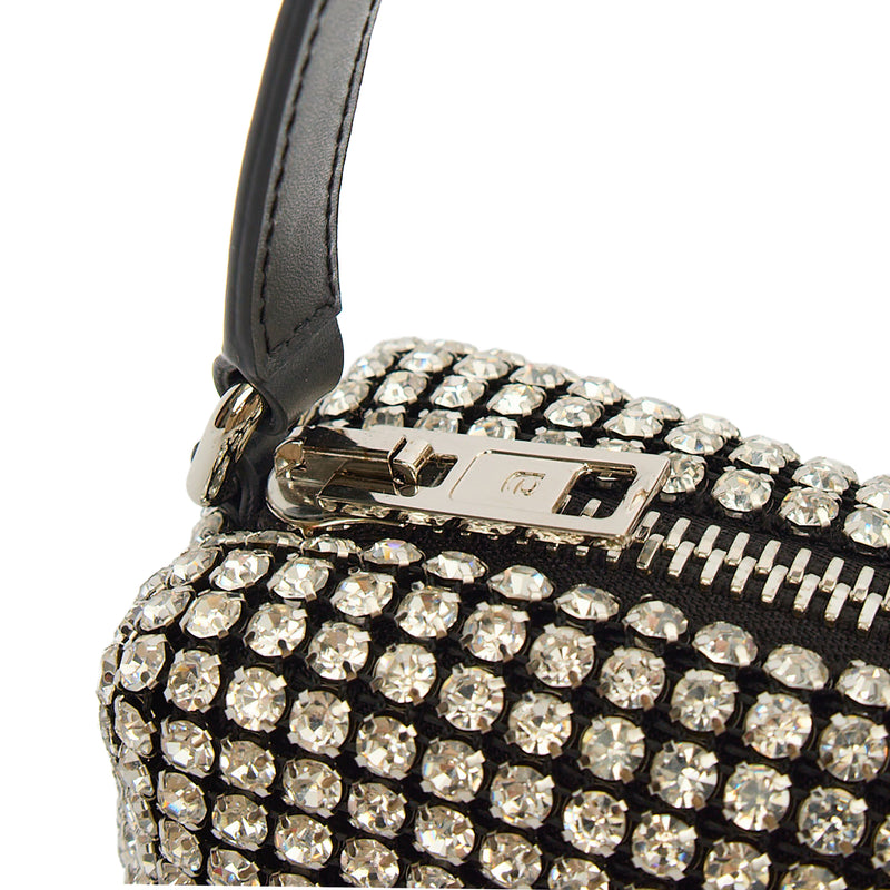 Picture of Alexander Wang Shoulder Bag Heiress Pouch in Metallic, Fabric