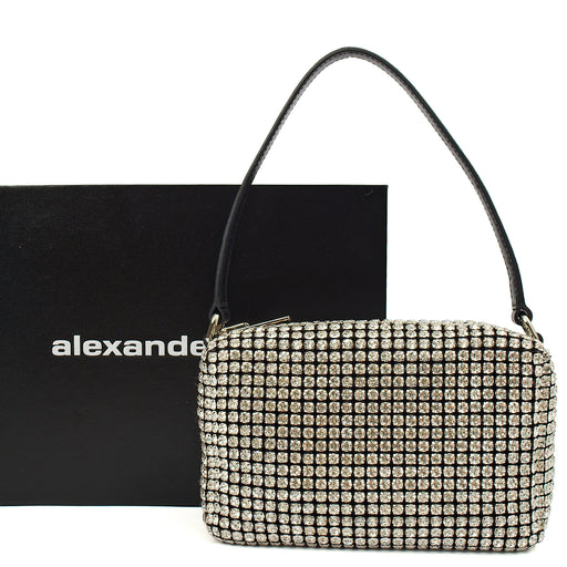 Picture of Alexander Wang Shoulder Bag Heiress Pouch in Metallic, Fabric