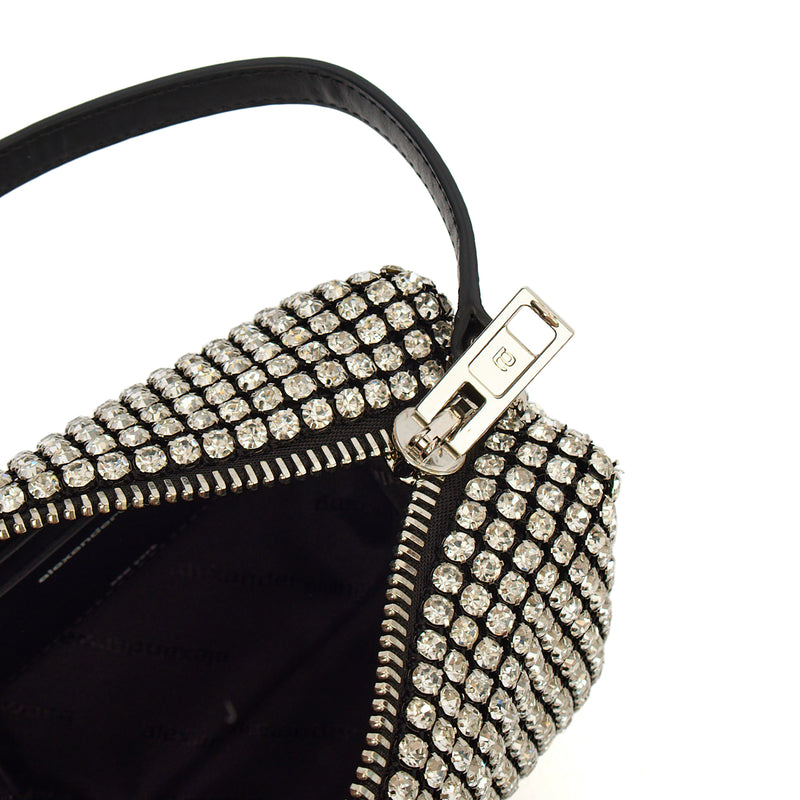 Picture of Alexander Wang Shoulder Bag Heiress Pouch in Metallic, Fabric