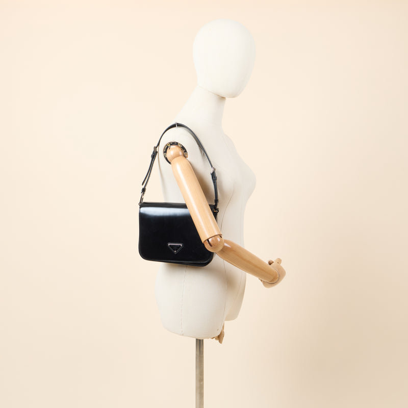 Picture of Prada Shoulder Bag Shoulder Bag in Black, Patent Leather