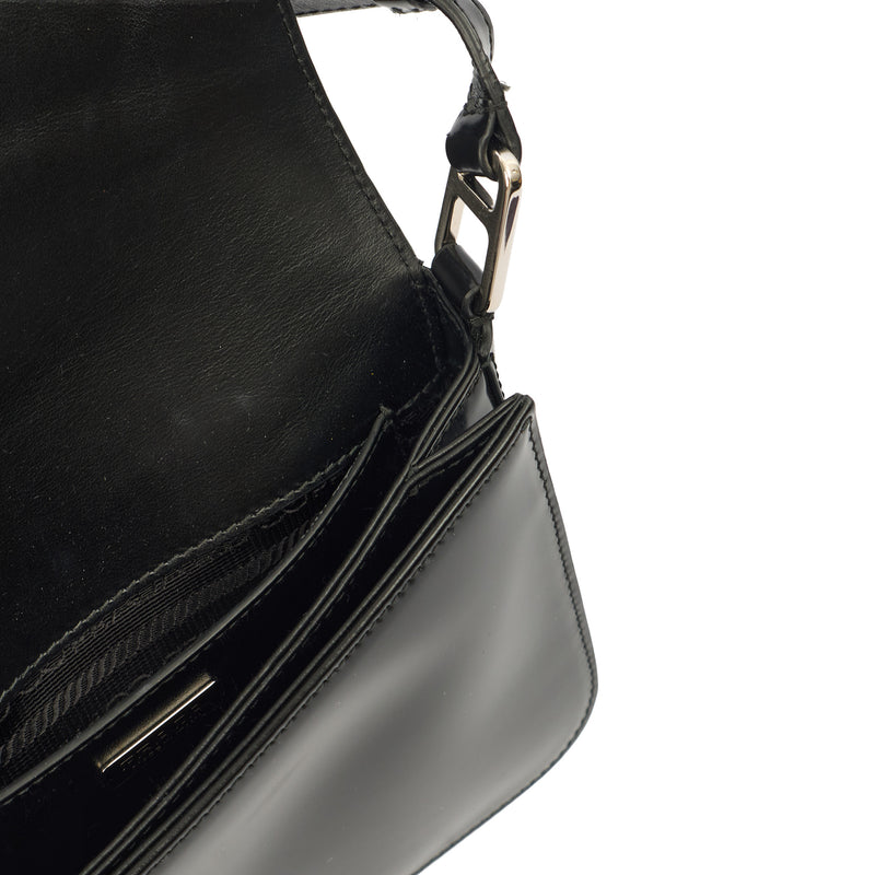 Picture of Prada Shoulder Bag Shoulder Bag in Black, Patent Leather