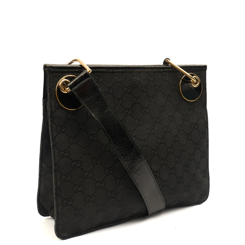 Picture of Gucci Cross Body Vintage Shoulder Bag in Black, GG Canvas
