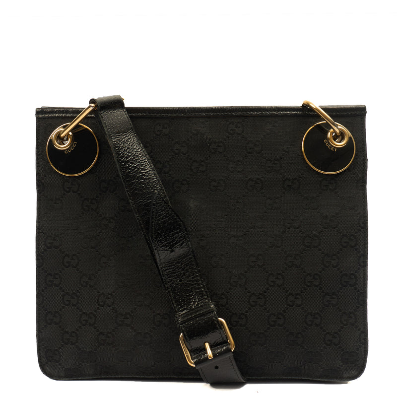 Picture of Gucci Cross Body Vintage Shoulder Bag in Black, GG Canvas
