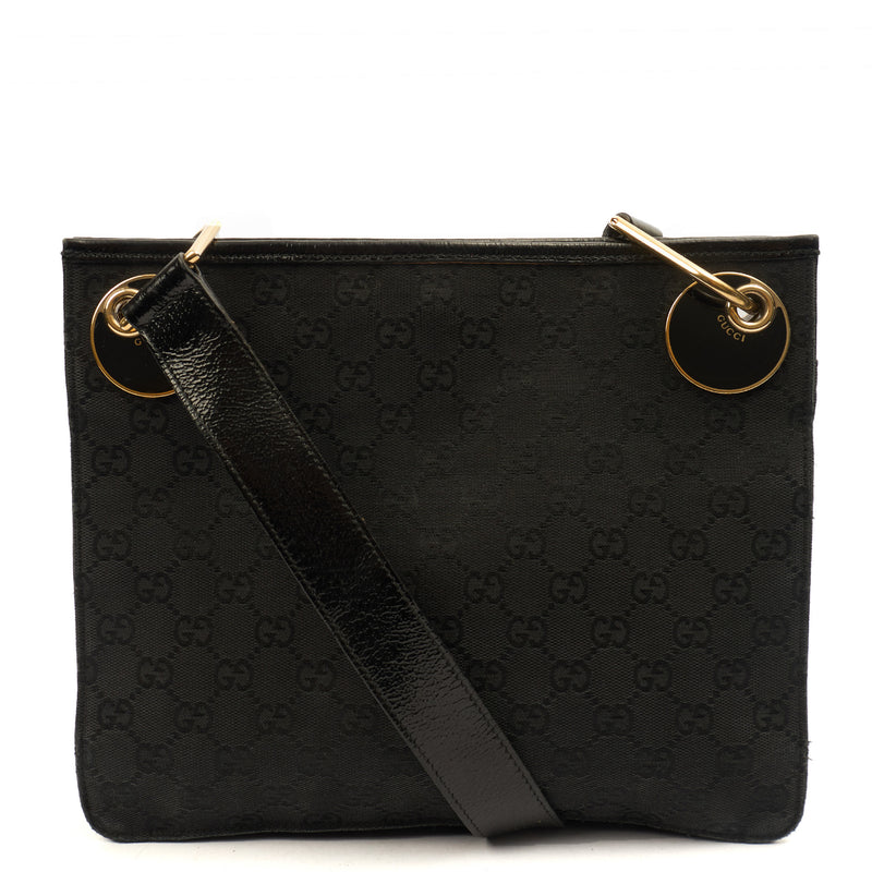 Picture of Gucci Cross Body Vintage Shoulder Bag in Black, GG Canvas