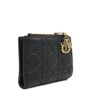 Picture of Christian Dior Purse Lady Dior Wallet in Black, Leather