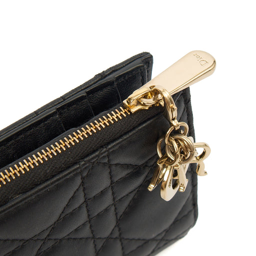 Picture of Christian Dior Purse Lady Dior Wallet in Black, Leather