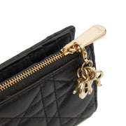 Picture of Christian Dior Purse Lady Dior Wallet in Black, Leather