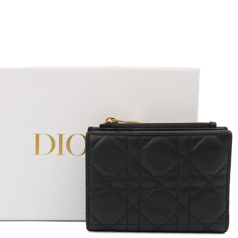 Picture of Christian Dior Purse Lady Dior Wallet in Black, Leather