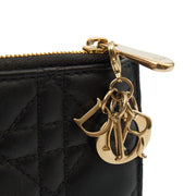 Picture of Christian Dior Purse Lady Dior Wallet in Black, Leather