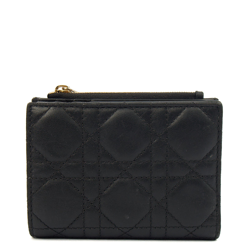 Picture of Christian Dior Purse Lady Dior Wallet in Black, Leather