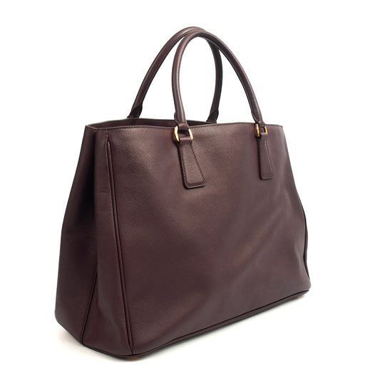 Picture of Prada Tote Galleria - Medium Double Zip Tote in Cognac, Saffiano Leather