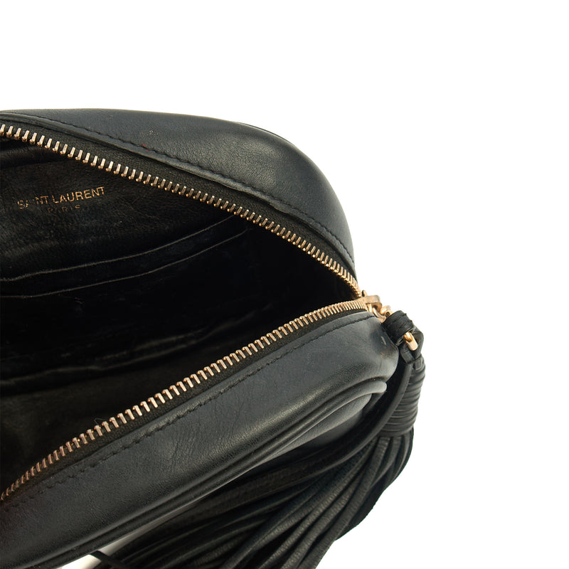 Picture of Saint Laurent Cross Body Lou - Mini in Black, Calfskin Leather