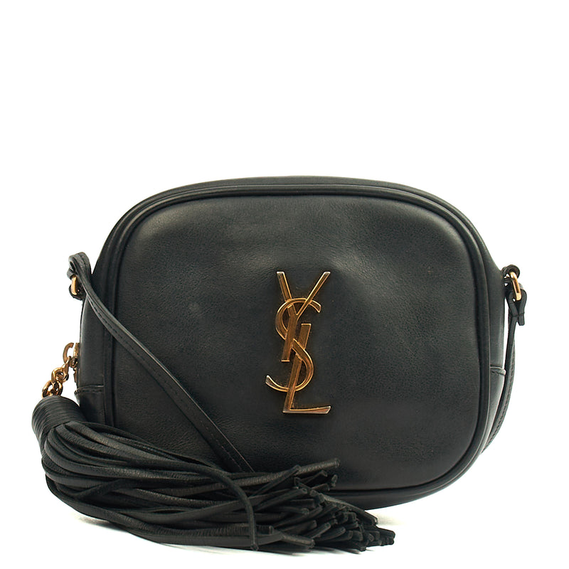 Picture of Saint Laurent Cross Body Lou - Mini in Black, Calfskin Leather