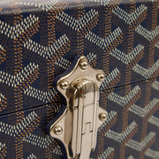 Picture of Goyard Cross Body Cassette Trunk in Navy, Leather