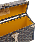 Picture of Goyard Cross Body Cassette Trunk in Navy, Leather