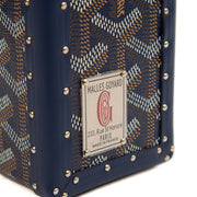 Picture of Goyard Cross Body Cassette Trunk in Navy, Leather
