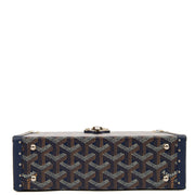 Picture of Goyard Cross Body Cassette Trunk in Navy, Leather