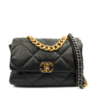 Picture of Chanel Shoulder Bag Chanel 19 in Black, Calfskin Leather