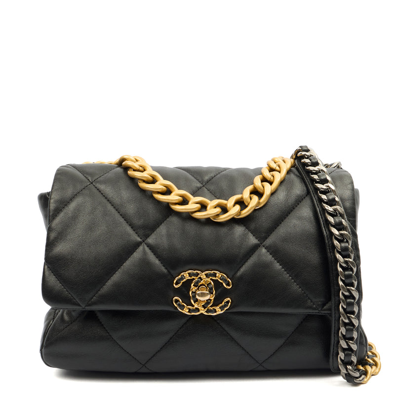 Picture of Chanel Shoulder Bag Chanel 19 in Black, Calfskin Leather