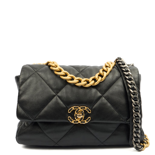 Picture of Chanel Shoulder Bag Chanel 19 in Black, Calfskin Leather