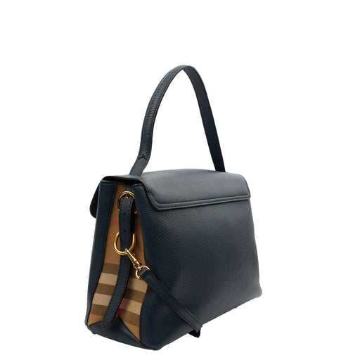 Picture of Burberry Cross Body Camberley Tote - Medium in Navy, Leather