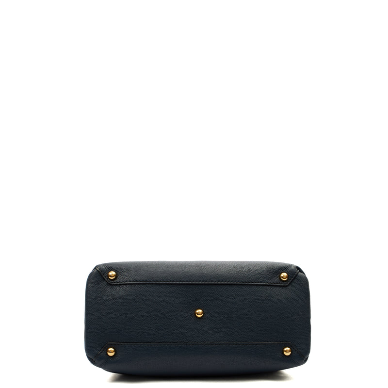 Picture of Burberry Cross Body Camberley Tote - Medium in Navy, Leather